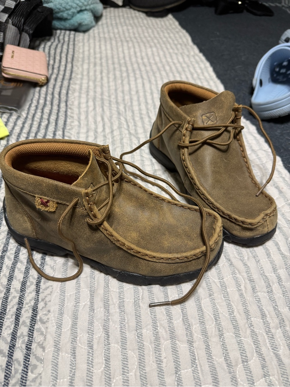 Wallabee-Style Casual Chukka in Brown Suede